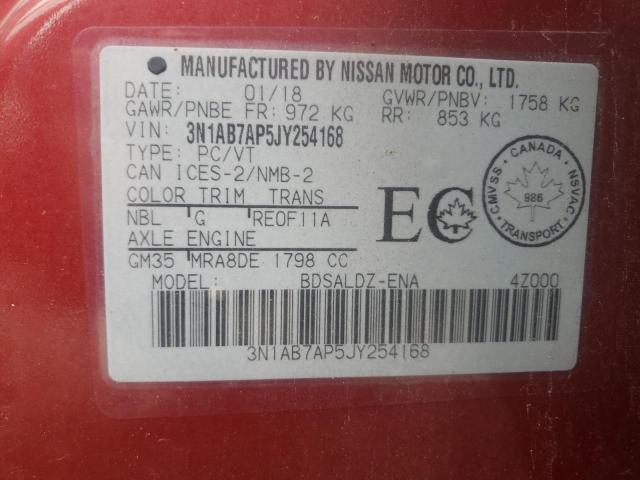 Продаж на аукціоні авто 2018 Nissan Sentra, vin: 3N1AB7AP5JY254168, номер лоту: 69747843