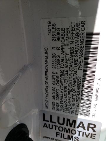 2020 Acura Tlx Technology მანქანა იყიდება აუქციონზე, vin: 19UUB2F42LA002253, აუქციონის ნომერი: 70857603