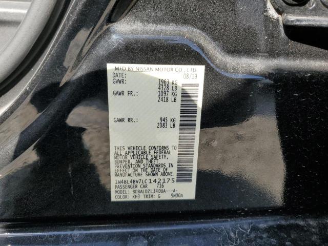 2020 Nissan Altima S მანქანა იყიდება აუქციონზე, vin: 1N4BL4BV7LC142175, აუქციონის ნომერი: 72527433