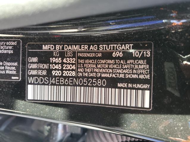 72650843 :رقم المزاد ، WDDSJ4EB6EN052580 vin ، 2014 Mercedes-benz Cla 250 مزاد بيع