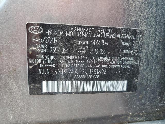 Продаж на аукціоні авто 2019 Hyundai Sonata Se, vin: 5NPE24AF9KH781696, номер лоту: 73566103