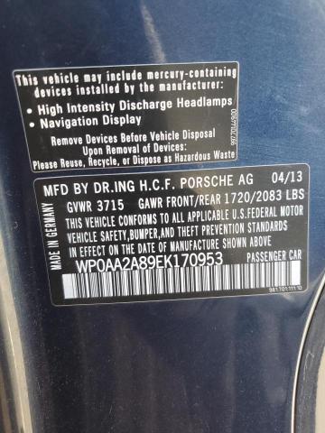 70712463 :رقم المزاد ، WP0AA2A89EK170953 vin ، 2014 Porsche Cayman مزاد بيع