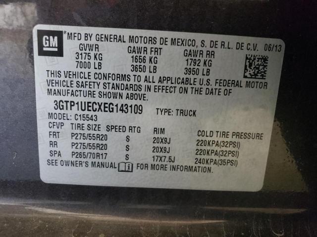 Auction sale of the 2014 Gmc Sierra C1500 Sle, vin: 3GTP1UECXEG143109, lot number: 70846823