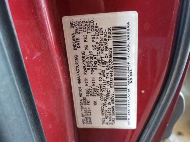 70179743 :رقم المزاد ، 5TBBT44132S235639 vin ، 2002 Toyota Tundra مزاد بيع