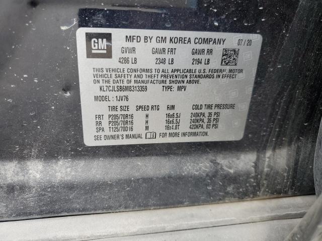 Продаж на аукціоні авто 2021 Chevrolet Trax 1lt, vin: KL7CJLSB6MB313359, номер лоту: 71953683