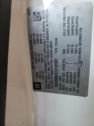 Aukcja sprzedaży 2018 Chevrolet Colorado, vin: 1GCHSBEN7J1181381, numer aukcji: 73879843