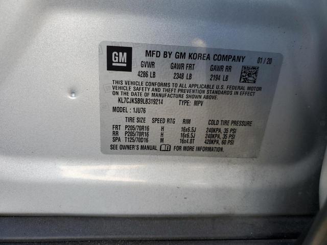 Продаж на аукціоні авто 2020 Chevrolet Trax Ls, vin: KL7CJKSB9LB319214, номер лоту: 72349903