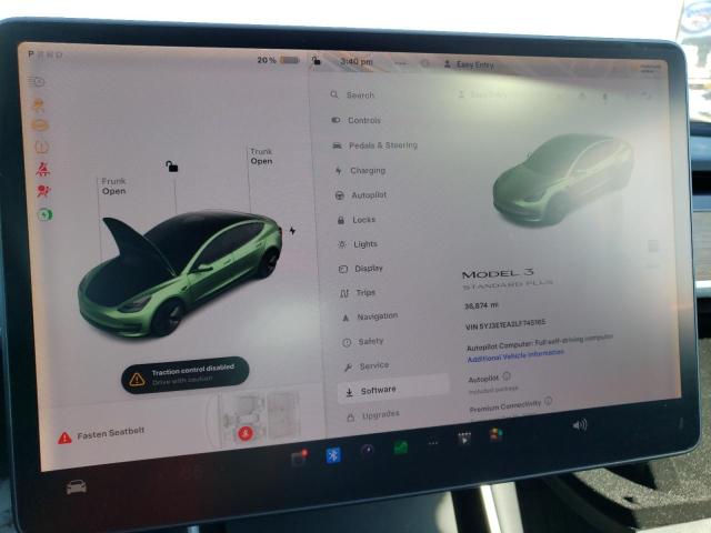 71311133 :رقم المزاد ، 5YJ3E1EA2LF745165 vin ، 2020 Tesla Model 3 مزاد بيع