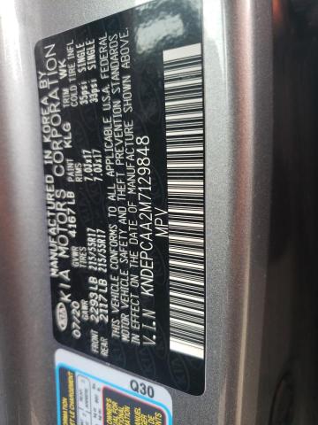 70904673 :رقم المزاد ، KNDEPCAA2M7129848 vin ، 2021 Kia Seltos Lx مزاد بيع