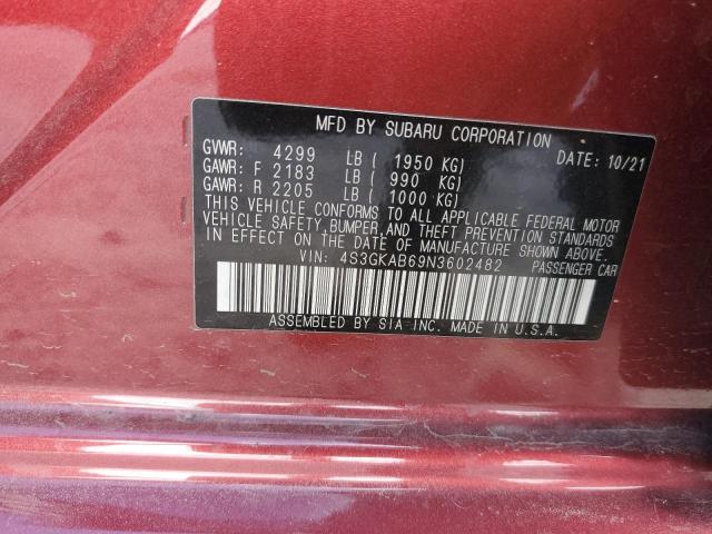 Продаж на аукціоні авто 2022 Subaru Impreza, vin: 4S3GKAB69N3602482, номер лоту: 71618463