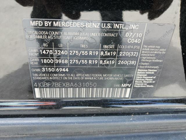 Продажа на аукционе авто 2011 Mercedes-benz Gl 450 4matic, vin: 4JGBF7BEXBA631050, номер лота: 73540203