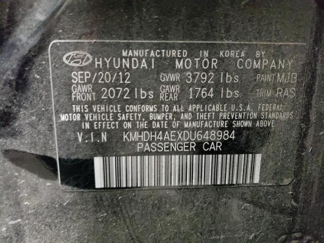 Продажа на аукционе авто 2013 Hyundai Elantra Gls, vin: KMHDH4AEXDU648984, номер лота: 71816153