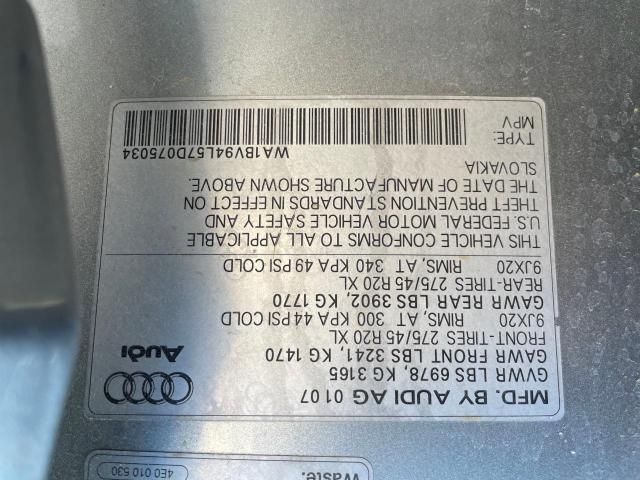 Aukcja sprzedaży 2007 Audi Q7 4.2 Quattro Premium, vin: WA1BV94L57D075034, numer aukcji: 73558623
