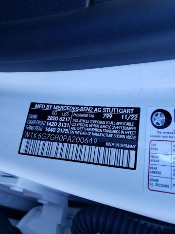 Продажа на аукционе авто 2023 Mercedes-benz S 580 4matic, vin: W1K6G7GB0PA200649, номер лота: 74394633