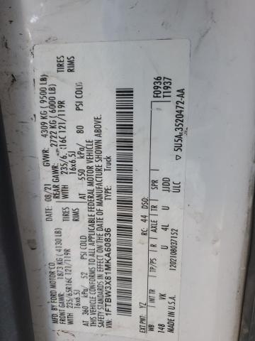 Продаж на аукціоні авто 2021 Ford Transit T-350, vin: 1FTBW3X81MKA60836, номер лоту: 72089323