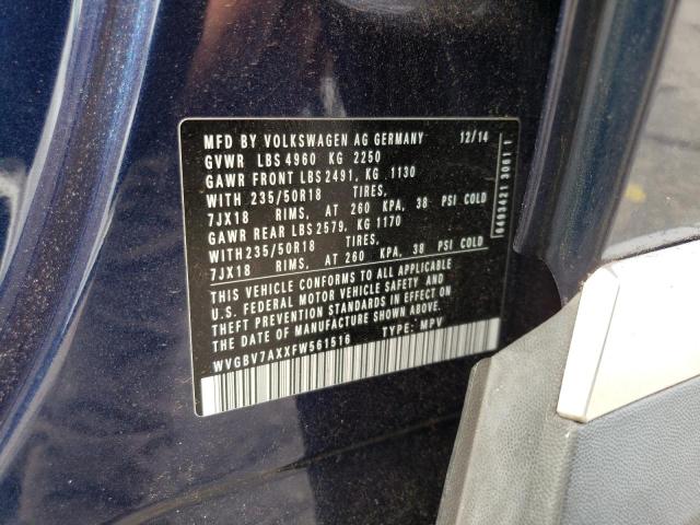 Aukcja sprzedaży 2015 Volkswagen Tiguan S, vin: WVGBV7AXXFW561516, numer aukcji: 73513053