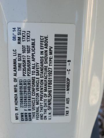 2015 Honda Odyssey Exl მანქანა იყიდება აუქციონზე, vin: 5FNRL5H61FB011927, აუქციონის ნომერი: 72312203