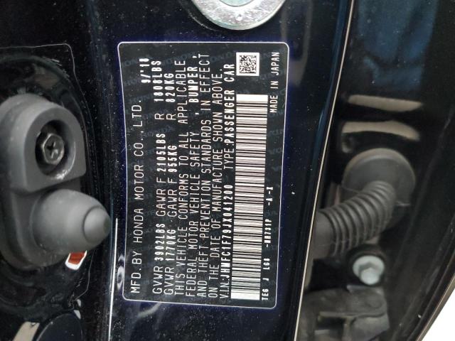 Продаж на аукціоні авто 2018 Honda Civic Exl, vin: JHMFC1F79JX041200, номер лоту: 73939523