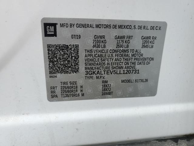 71449633 :رقم المزاد ، 3GKALTEV5LL120731 vin ، 2020 Gmc Terrain Sle مزاد بيع
