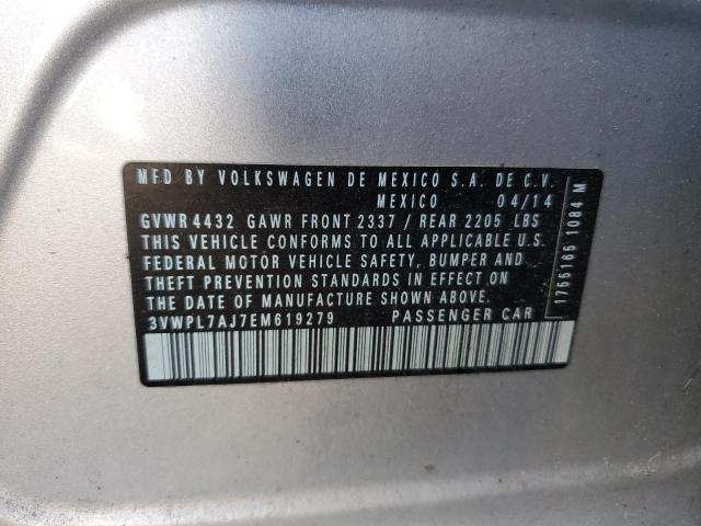 Aukcja sprzedaży 2014 Volkswagen Jetta Tdi, vin: 3VWPL7AJ7EM619279, numer aukcji: 73819323