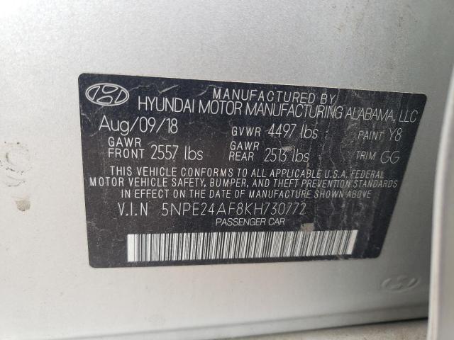 Продажа на аукционе авто 2019 Hyundai Sonata Se, vin: 5NPE24AF8KH730772, номер лота: 70798463