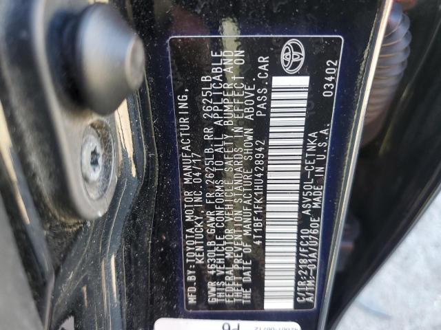 Aukcja sprzedaży 2017 Toyota Camry Le, vin: 4T1BF1FK1HU428942, numer aukcji: 70768953