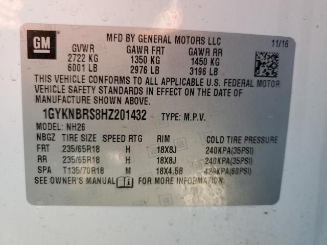 Продажа на аукционе авто 2017 Cadillac Xt5 Luxury, vin: 1GYKNBRS8HZ201432, номер лота: 72143163