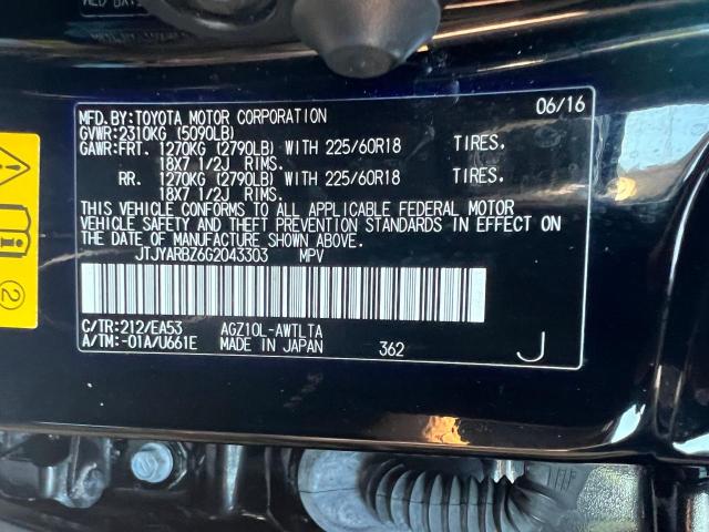 71026193 :رقم المزاد ، JTJYARBZ6G2043303 vin ، 2016 Lexus Nx 200t Base مزاد بيع