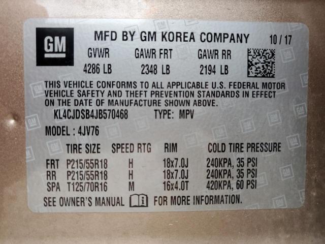 Продаж на аукціоні авто 2018 Buick Encore Premium, vin: KL4CJDSB4JB570468, номер лоту: 73795843