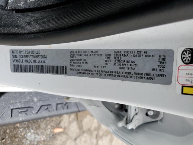 Продажа на аукционе авто 2021 Ram 1500 Rebel, vin: 1C6SRFLT9MN579674, номер лота: 72565003