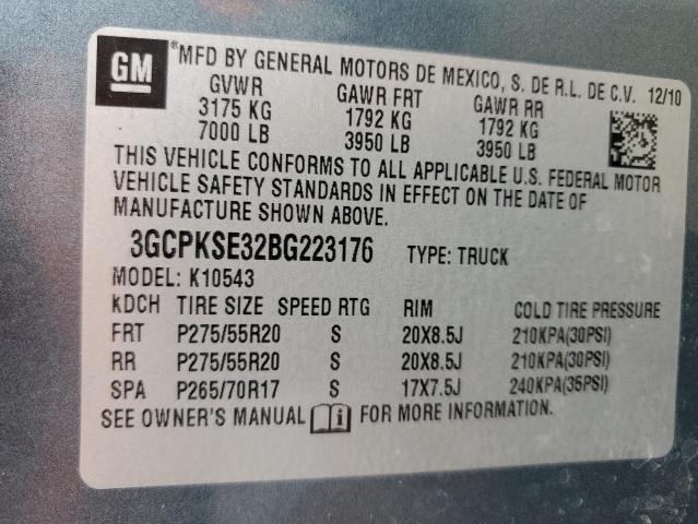 Продажа на аукционе авто 2011 Chevrolet Silverado K1500 Lt, vin: 3GCPKSE32BG223176, номер лота: 71484063