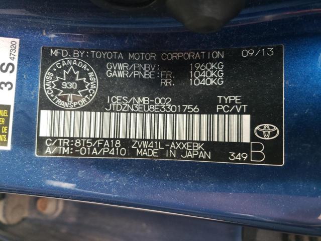 70887483 :رقم المزاد ، JTDZN3EU8E3301756 vin ، 2014 Toyota Prius V مزاد بيع