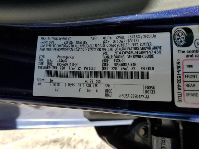Продаж на аукціоні авто 2016 Ford Fiesta Se, vin: 3FADP4EJ4GM147439, номер лоту: 72744253