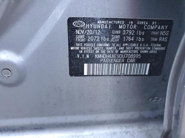 Продаж на аукціоні авто 2013 Hyundai Elantra Gls, vin: KMHDH4AE9DU708995, номер лоту: 70542013