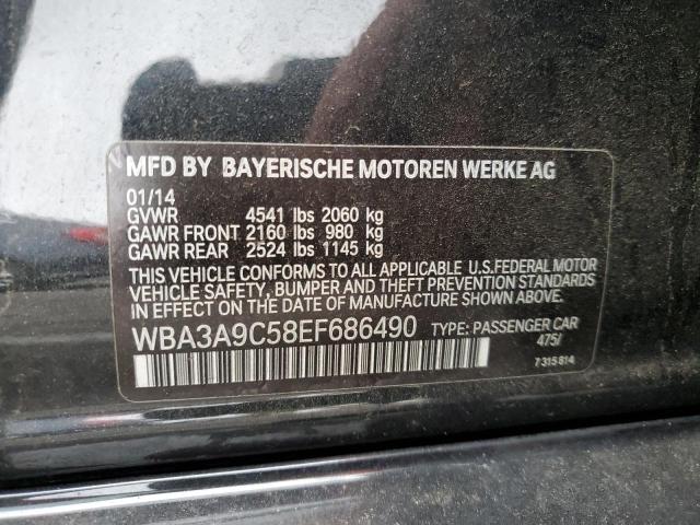 72443113 :رقم المزاد ، WBA3A9C58EF686490 vin ، 2014 Bmw 335 I مزاد بيع