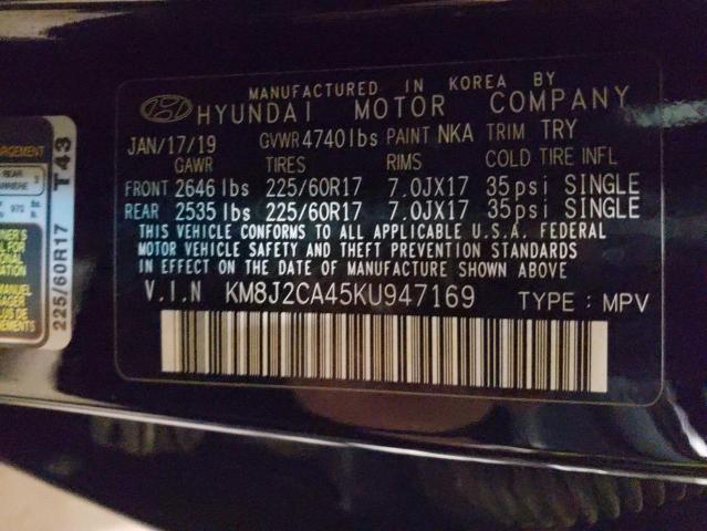 Aukcja sprzedaży 2019 Hyundai Tucson Se, vin: KM8J2CA45KU947169, numer aukcji: 73493293