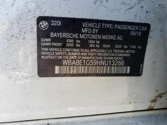 Продаж на аукціоні авто 2017 Bmw 320 I, vin: WBA8E1G59HNU13266, номер лоту: 70747583