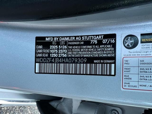 71845613 :رقم المزاد ، WDDZF4JB4HA079309 vin ، 2017 Mercedes-benz E 300 مزاد بيع