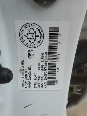 Aukcja sprzedaży 2018 Honda Civic, vin: 2HGFC2F65JH036628, numer aukcji: 77754124