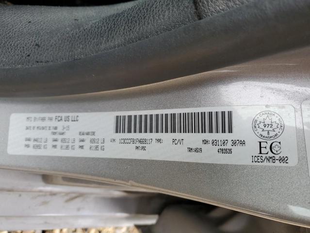 73750034 :رقم المزاد ، 1C3CCCFB1FN669117 vin ، 2015 Chrysler 200 مزاد بيع