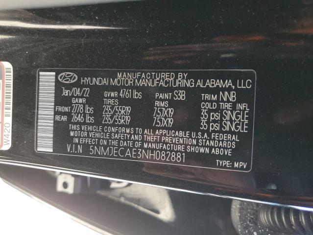 Продаж на аукціоні авто 2022 Hyundai Tucson, vin: 5NMJECAE3NH082881, номер лоту: 73607554