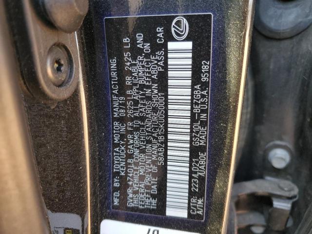Продаж на аукціоні авто 2019 Lexus Es 350, vin: 58ABZ1B15KU050001, номер лоту: 75940334