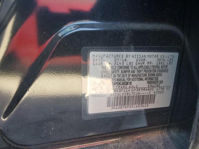 Продажа на аукционе авто 2019 Nissan Sentra, vin: 3N1AB7AP5KL603618, номер лота: 77115284