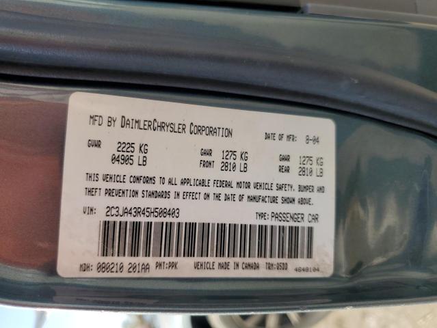 Aukcja sprzedaży 2005 Chrysler 300, vin: 2C3JA43R45H508403, numer aukcji: 76425004