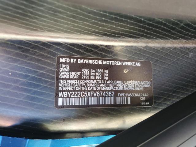 Продаж на аукціоні авто 2015 Bmw I8, vin: WBY2Z2C5XFV674362, номер лоту: 77100464