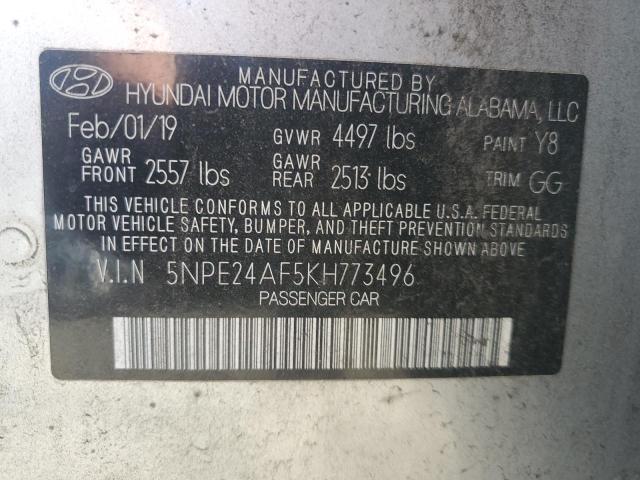 Продаж на аукціоні авто 2019 Hyundai Sonata, vin: 5NPE24AF5KH773496, номер лоту: 76565134