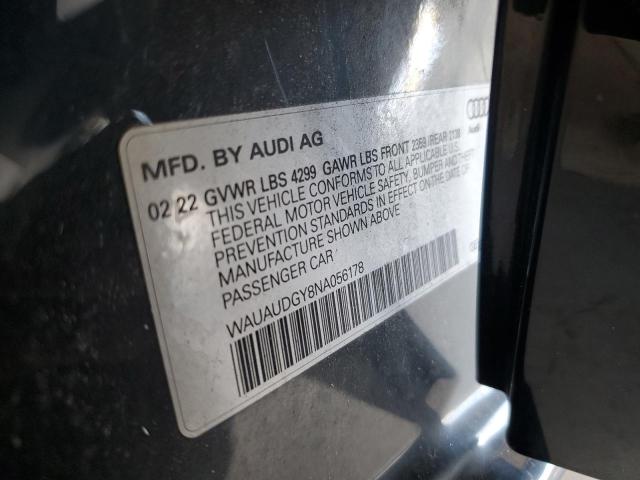 Продаж на аукціоні авто 2022 Audi A3, vin: WAUAUDGY8NA056178, номер лоту: 78597364