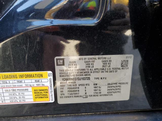 Продаж на аукціоні авто 2013 Gmc Acadia Sle, vin: 1GKKRNED7DJ163725, номер лоту: 75181144