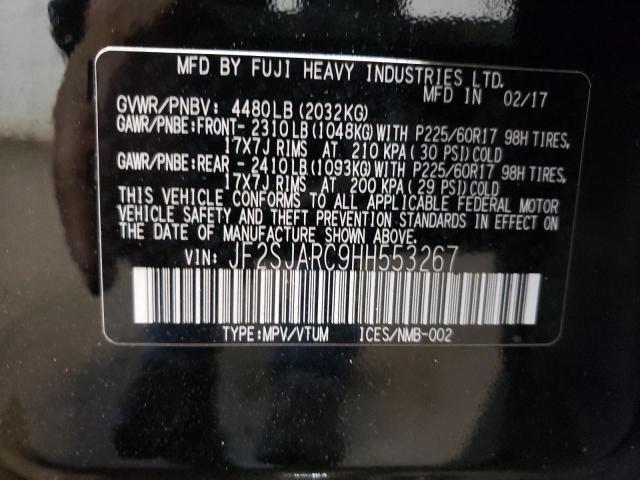 Продажа на аукционе авто 2017 Subaru Forester, vin: JF2SJARC9HH553267, номер лота: 75306844