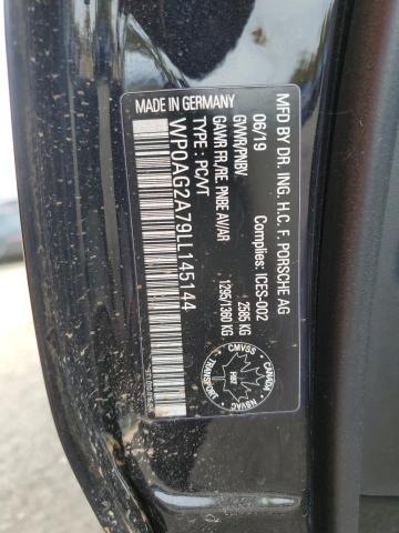 Продажа на аукционе авто 2020 Porsche Panamera, vin: WP0AG2A79LL145144, номер лота: 69856894